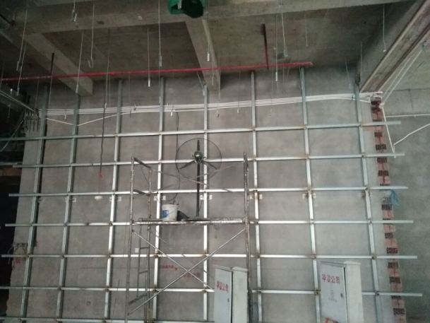 朗天通訊,室內裝修工程,墻面處理