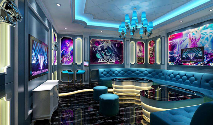 KTV設(shè)計(jì)運(yùn)用玻璃凸顯娛樂(lè)空間